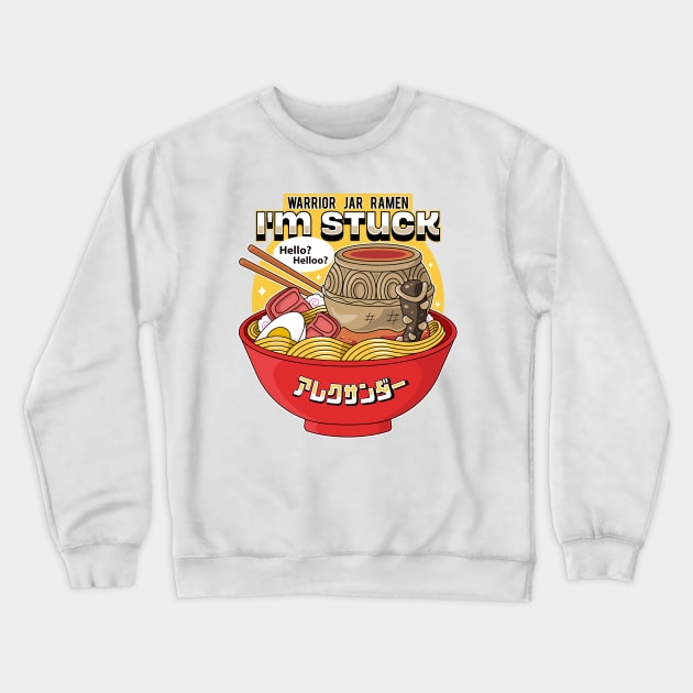 Warrior Jar Ramen Crewneck Sweatshirt by logozaste